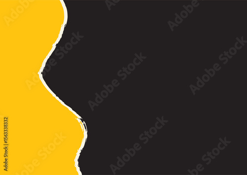 Torn Paper Background. Torn Old Paper Background Vector. Open frame strip with broken border piece. Blank turn note or tag for advertising illustration.