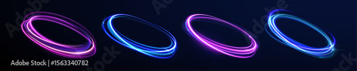 png swirl sparkle neon motion bright energy glow frame design vector flash abstract portal light tornado twirling curve round glare twinkle circle futuristic radiant

