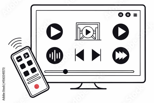 online-streaming-ui---black-icons-