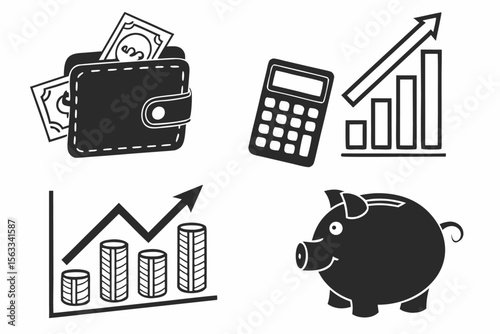 personal-finance-tools---black-icons-