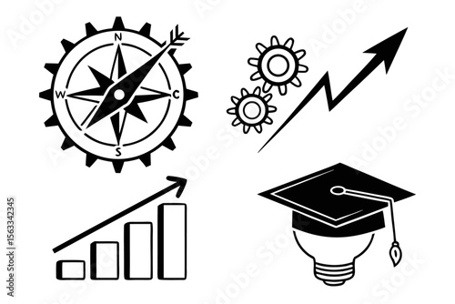 career-development-tools---black-icons-