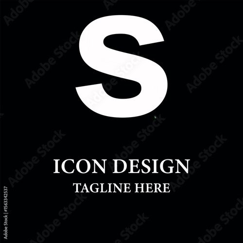 Abstract letter S logotype icon design