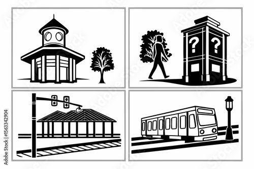 urban-planning-elements---black-icons-