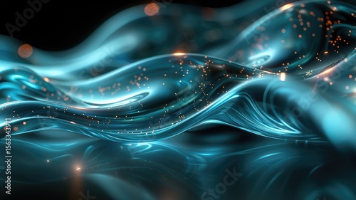 Abstract vivid color wave express and emphasize energetic signal. Seamless texture of vividness curve swirling convey sense of harmony and wonderful scene perfect for effect and graphic design. AIG53.