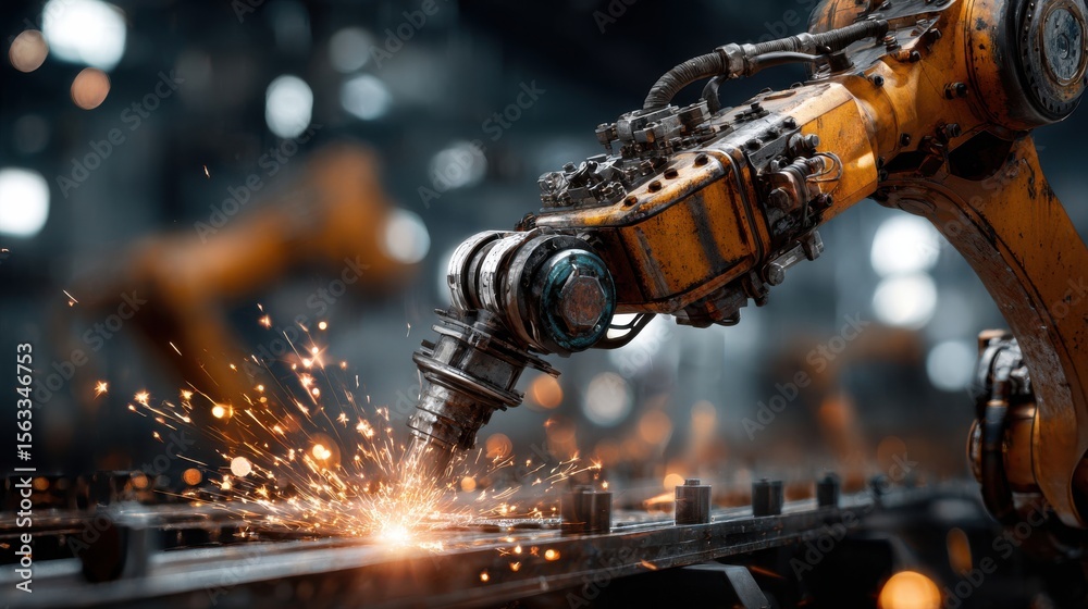 Industrial robot completing smart welding with AI-enhanced precision
Industrial robot completing smart welding with AI-enhanced precision