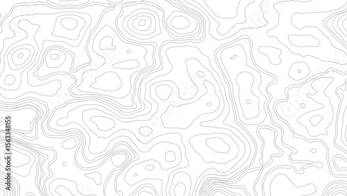 The black on white contours vector topography stylized height of the lines. The concept of a conditional geography scheme and the terrain path.