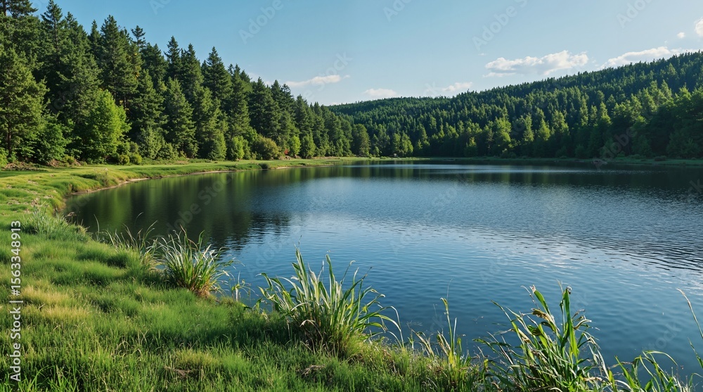 Fototapeta premium Enchanting Forest Lake