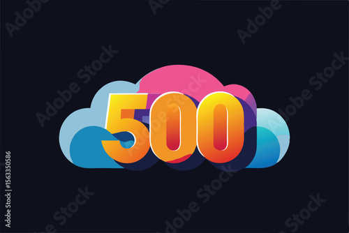 Celebrating 500 Followers A Milestone Achievement Graphic Design