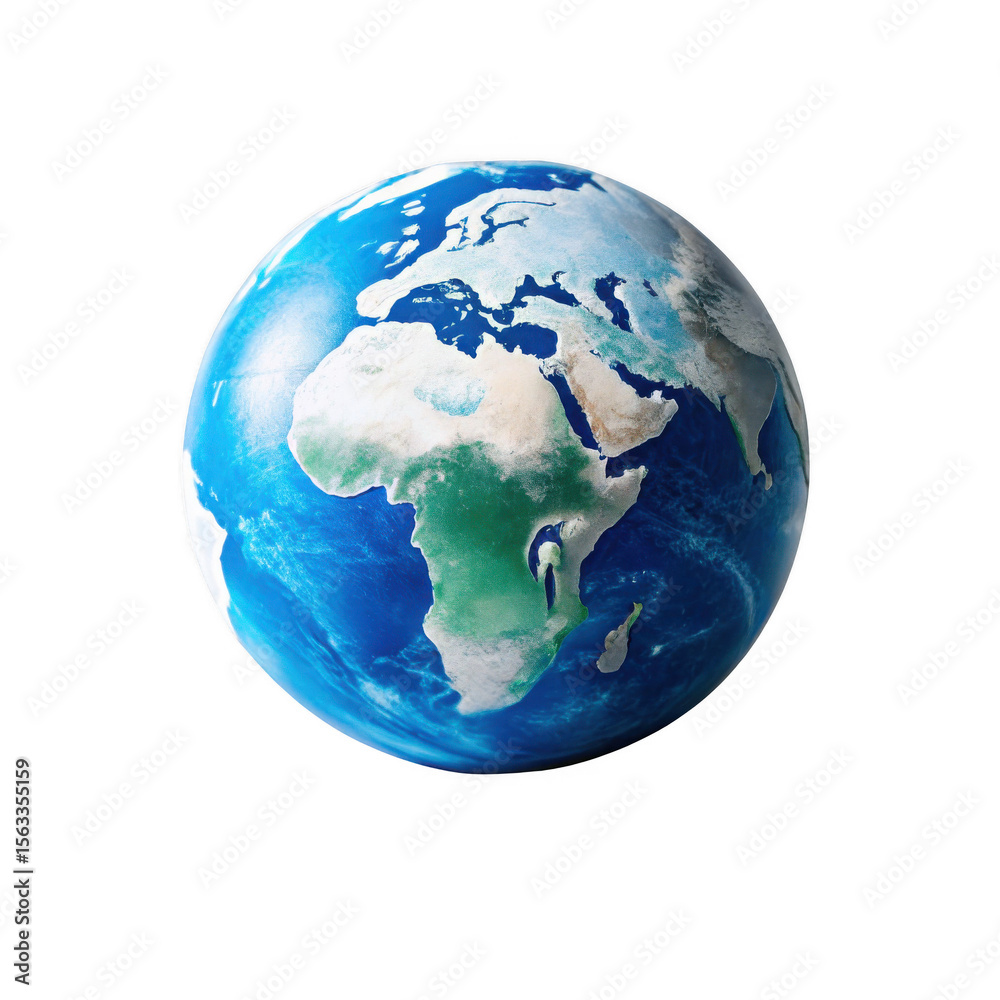 Fototapeta premium earth planet isolated on transparent background
