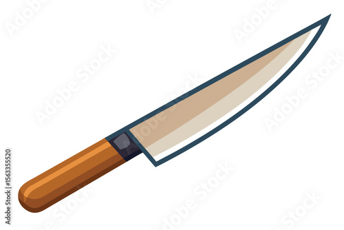 Sharp Kitchen Knife Professional Chef's Cutting Tool for Precise Slicing and Dicing