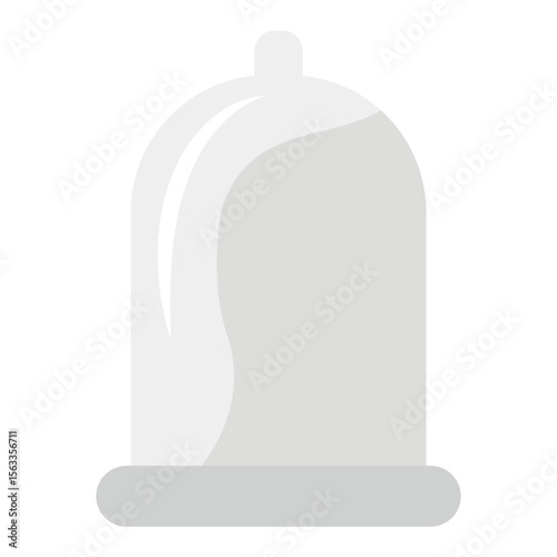 A classic condom. Hand drawn vector image.