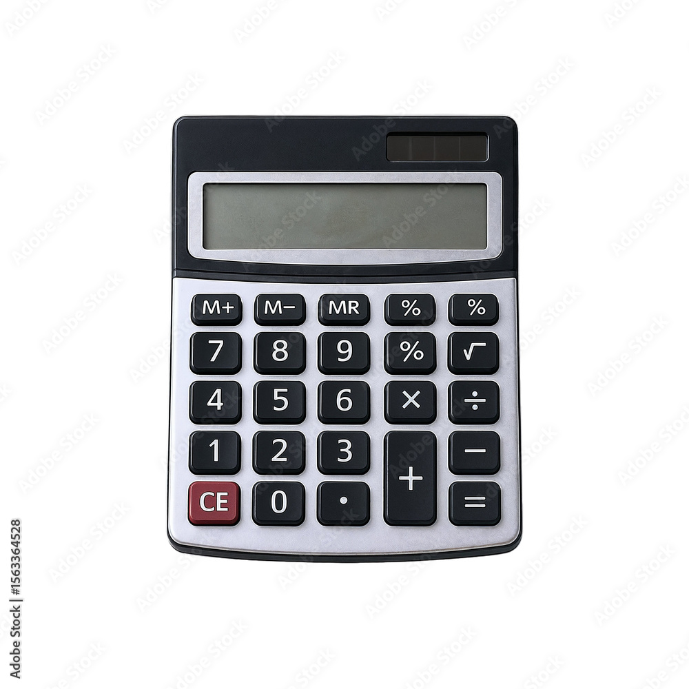 calculator isolated on white