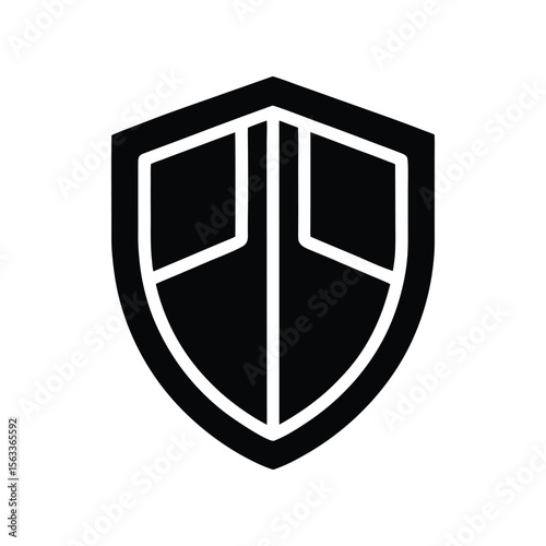 Protective Shield Icon Security, Safety, and Protection Symbol.set of shield icons, shield black and white icon set, safety shield icon set, armor sign icon, shield label classic button icon, protecti