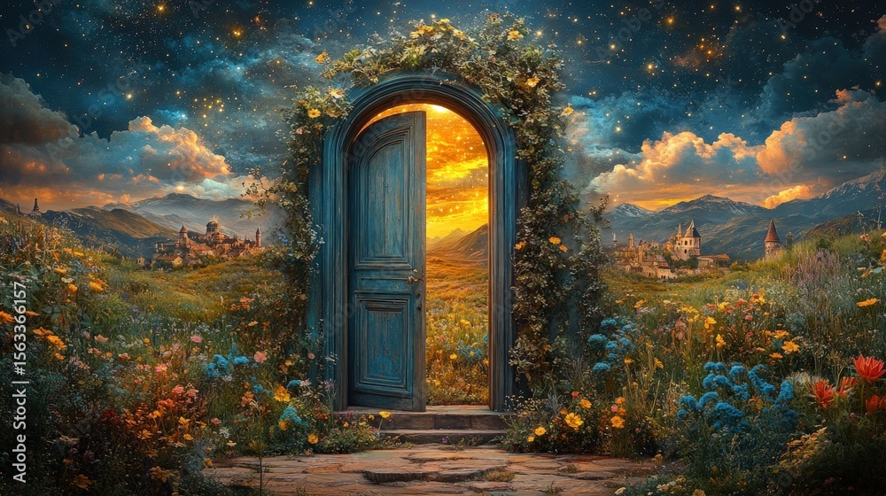 Obraz premium Magical portal to another world