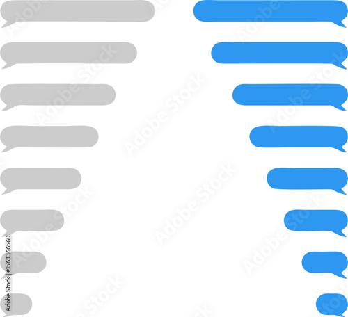 Modern Text Message Chat Bubble Template
