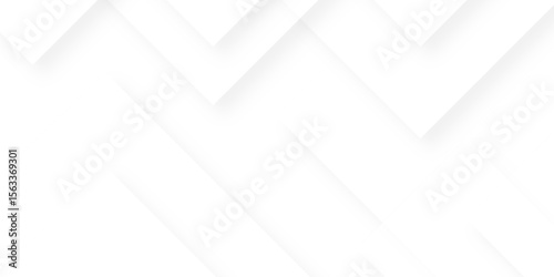 White rectangle and diamond triangle stripes diagonal overlay geometrical background wallpaper banner pattern. Abstract seamless modern white and gray color technology concept geometric line vector.