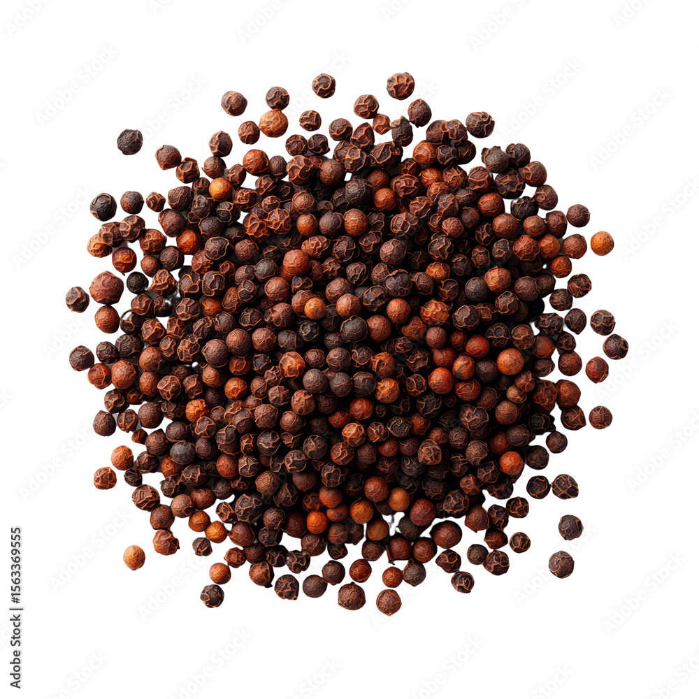Close-up of whole black peppercorns on a dark background Close-up of whole black peppercorns on a dark background