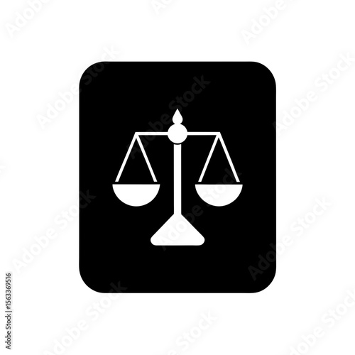 Justice Card Icon Vector Flat and Clean Look