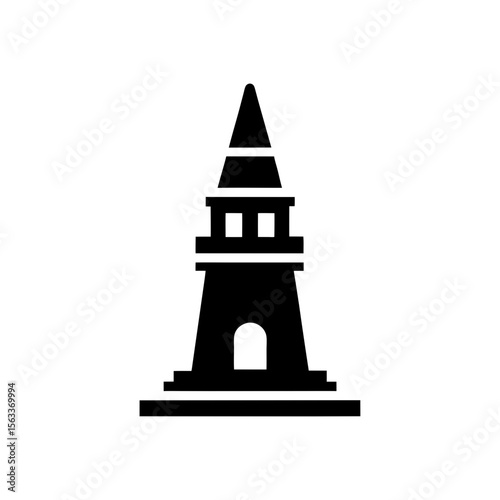 The Tower Icon Vector Flat and Clean Look