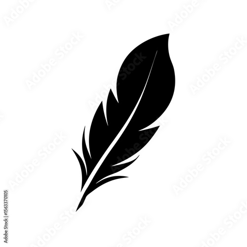 Celestial Feather Icon Vector Flat and Clean Look