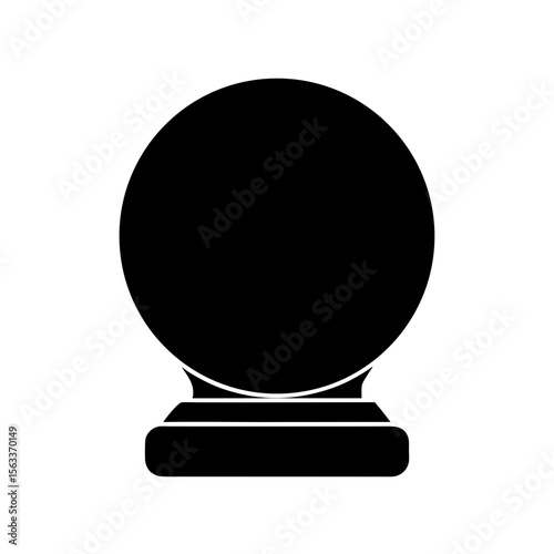 Crystal Ball Icon Vector Flat and Clean Look