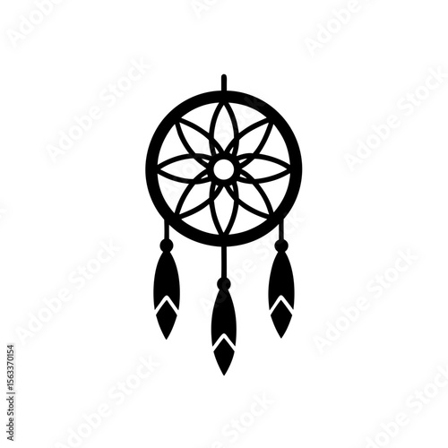 Dream Catcher Icon Vector Flat and Clean Look