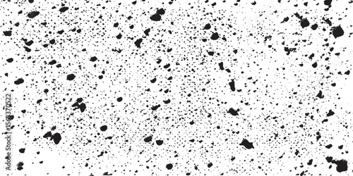 Dirty or dust film grain speck grit grunge overlay on  grain dot white paper noise texture with distress effect vector illustration pattern background