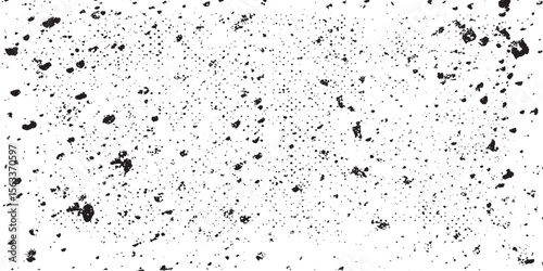 Dirty or dust film grain speck grit grunge overlay on  grain dot white paper noise texture with distress effect vector illustration pattern background