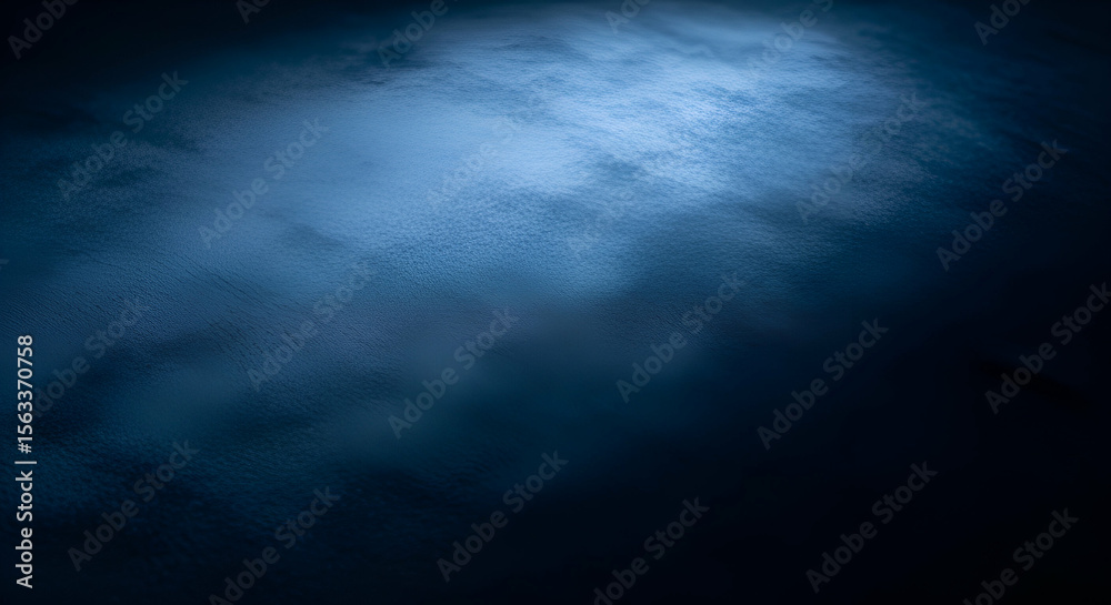Obraz premium cloudy night sky with blue lightning tones, dramatic mood