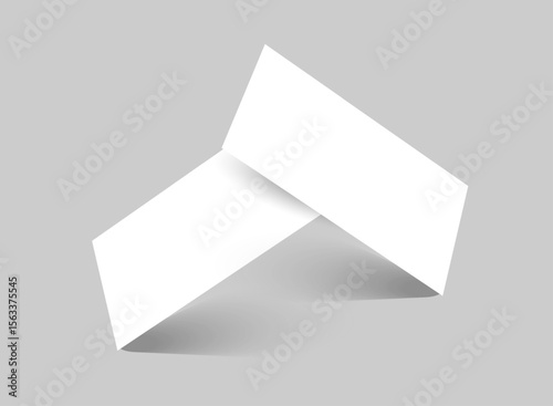 Realistic empty gift voucher card mockup