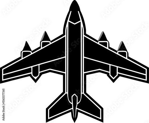 vector illustration of airplane