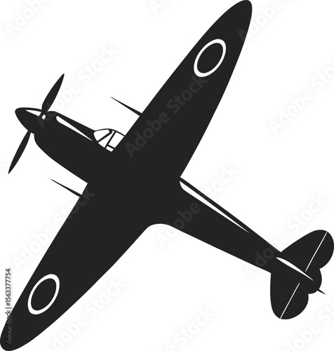 vector illustration of airplane
