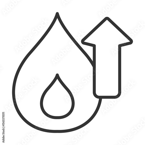 Cholesterol Icon Outline Style. Vector Illustration Design