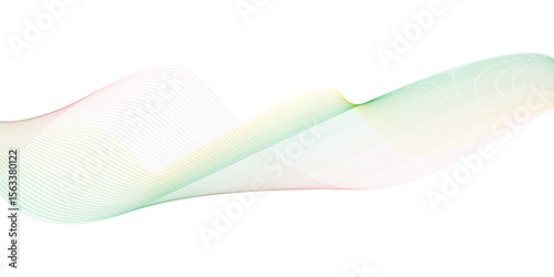 Colorful Abstract Wave Line Background Design
