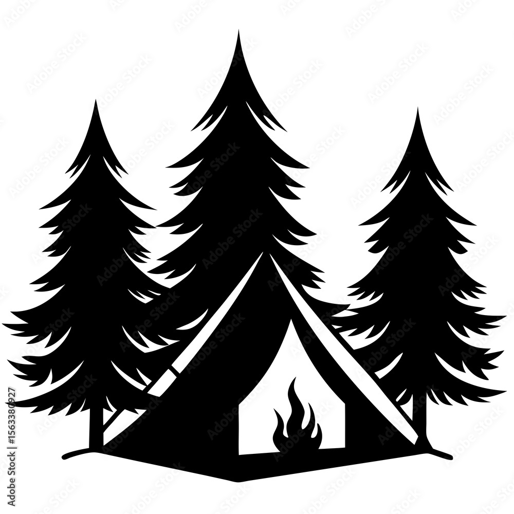 Obraz premium set of trees