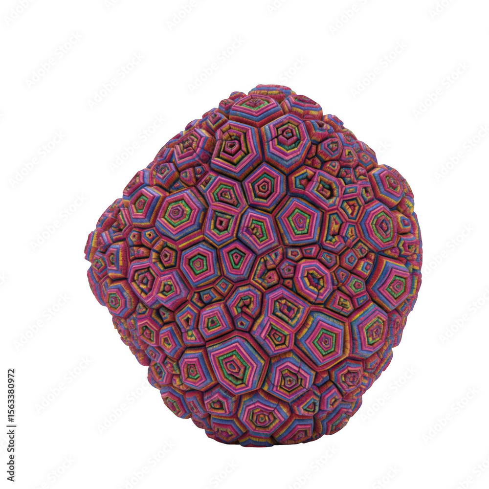 Complex multifaceted structure featuring interconnected geometric pattern art Complex multifaceted structure featuring interconnected geometric pattern art