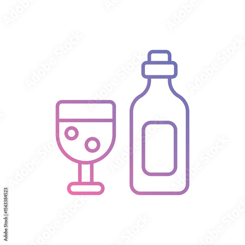 Drinking icon vector