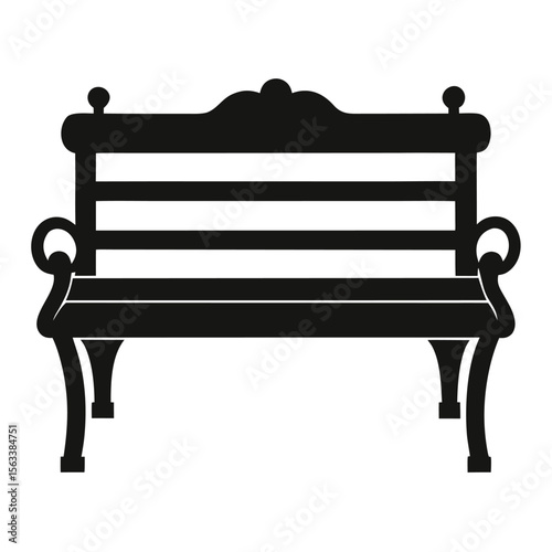 bench on white