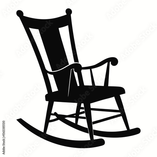 rocking chair isolated