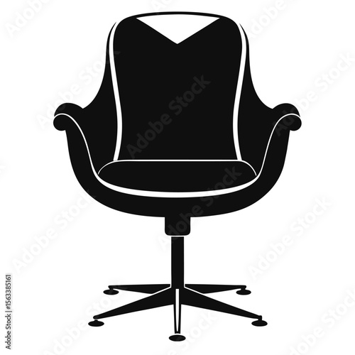 black office chair