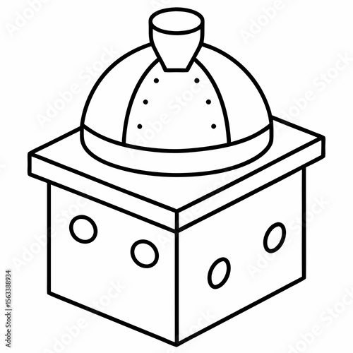 coffee grinder vector illustration