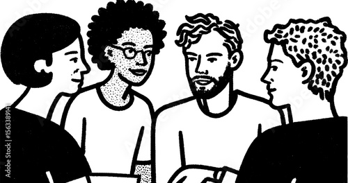 Collaborative learning: classmates solving problems together
