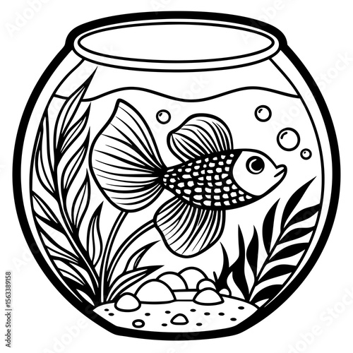 aquarium with fish