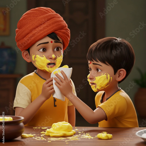 Festive Indian Children Cov...
