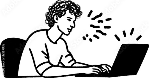 Creative storyboarding: sketch of digital scene creation process
