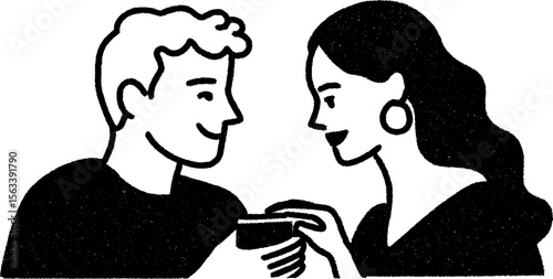 Romantic surprise gift exchange sketch for special occasions