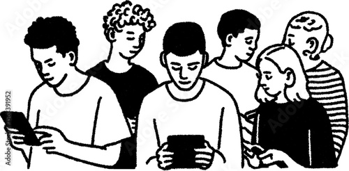 Collaborative digital work and communication on tablets and phones