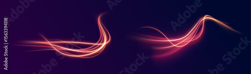 PNG energy fast moving glowing neon light wave dynamic colourful pattern background abstract vibrant design motion speed curving twisting line blue pink purple wallpaper power modernity

