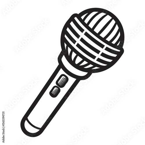 microphone isolated on white