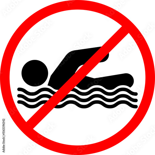 No swimming sign. no swimming allowed. no swimming. no swimming area